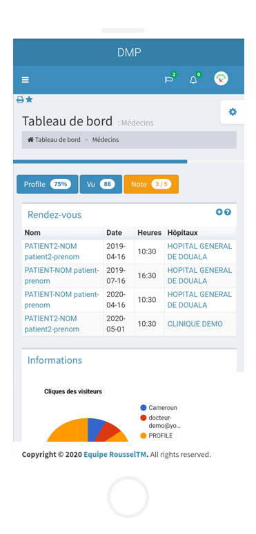 DMP screenshot